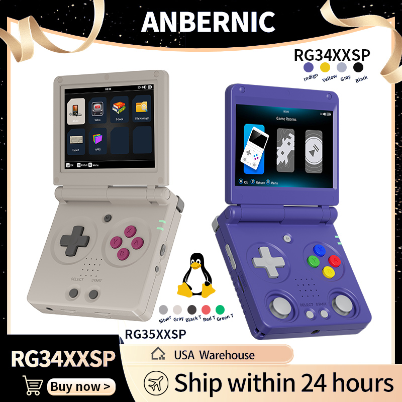 Retro Gaming Power Bank - Anbernic RG34XXSP RG35XXSP Console de jeu