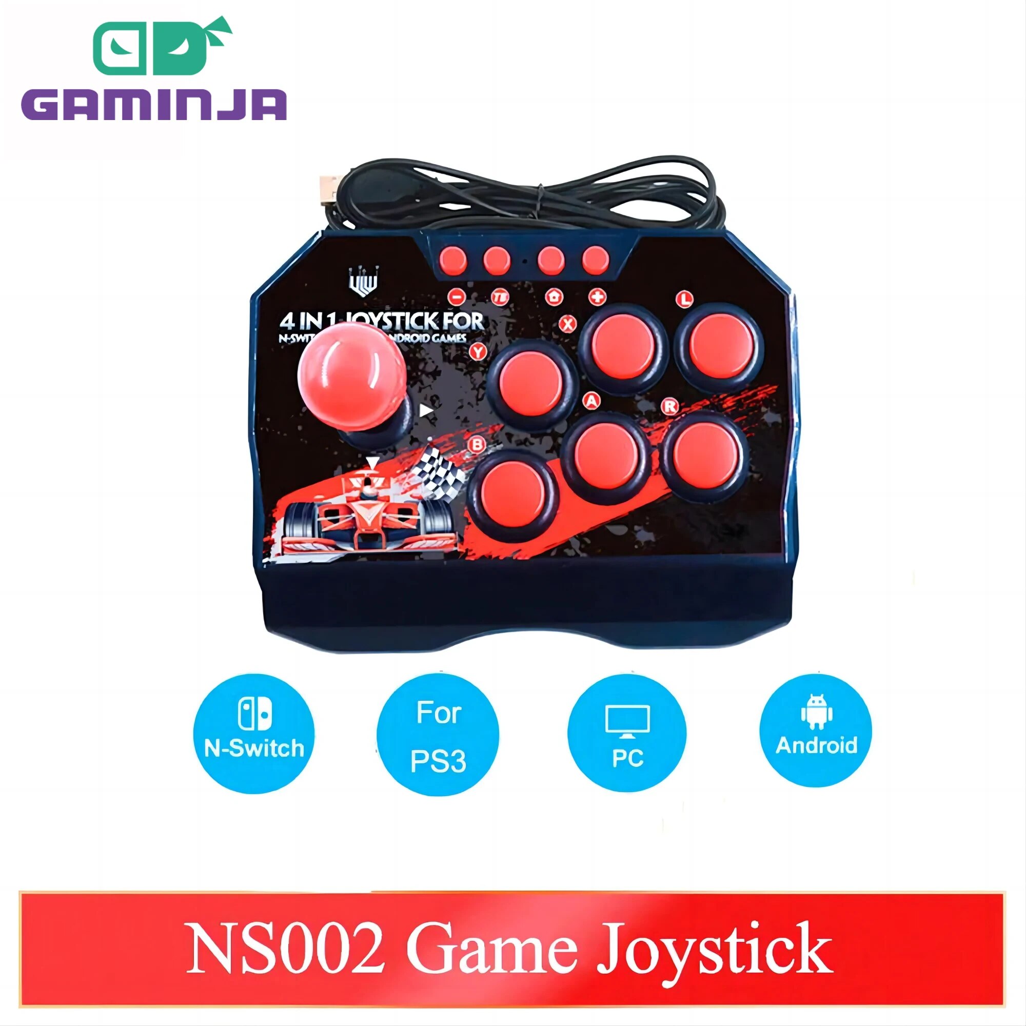 Retro Gaming Raspberry Pi Zero - GAMINJA NS002 4 En 1 Rétro