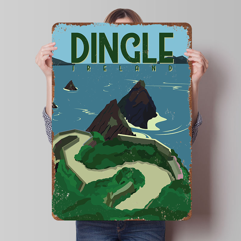 Retro Gaming Ireland - Affiche imprimée sur le thème de