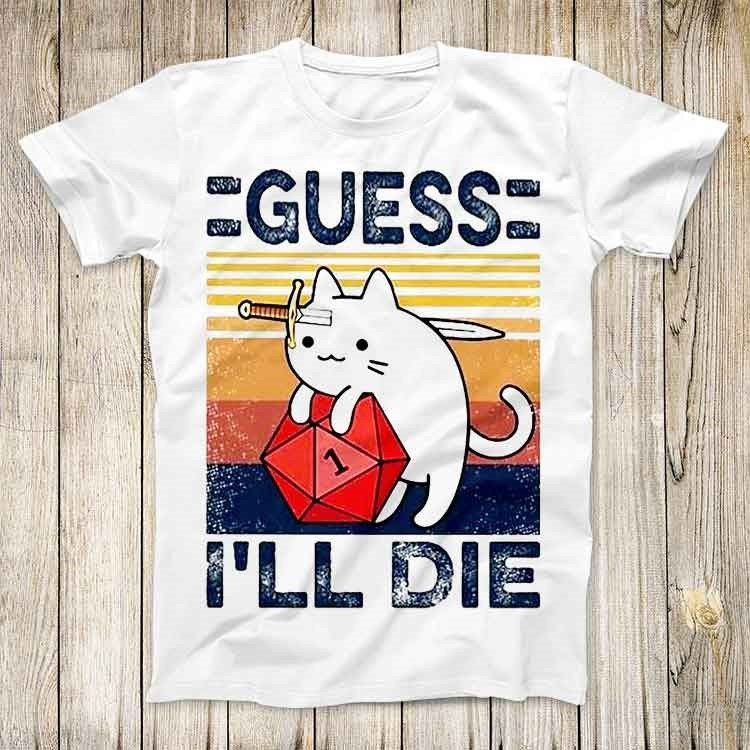Retro Gaming Gifts - Chat mignon devinez I Ll Die