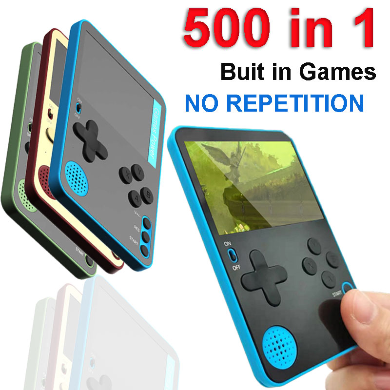 Retro Gaming Power Bank - Console de jeu portable 500 jeux