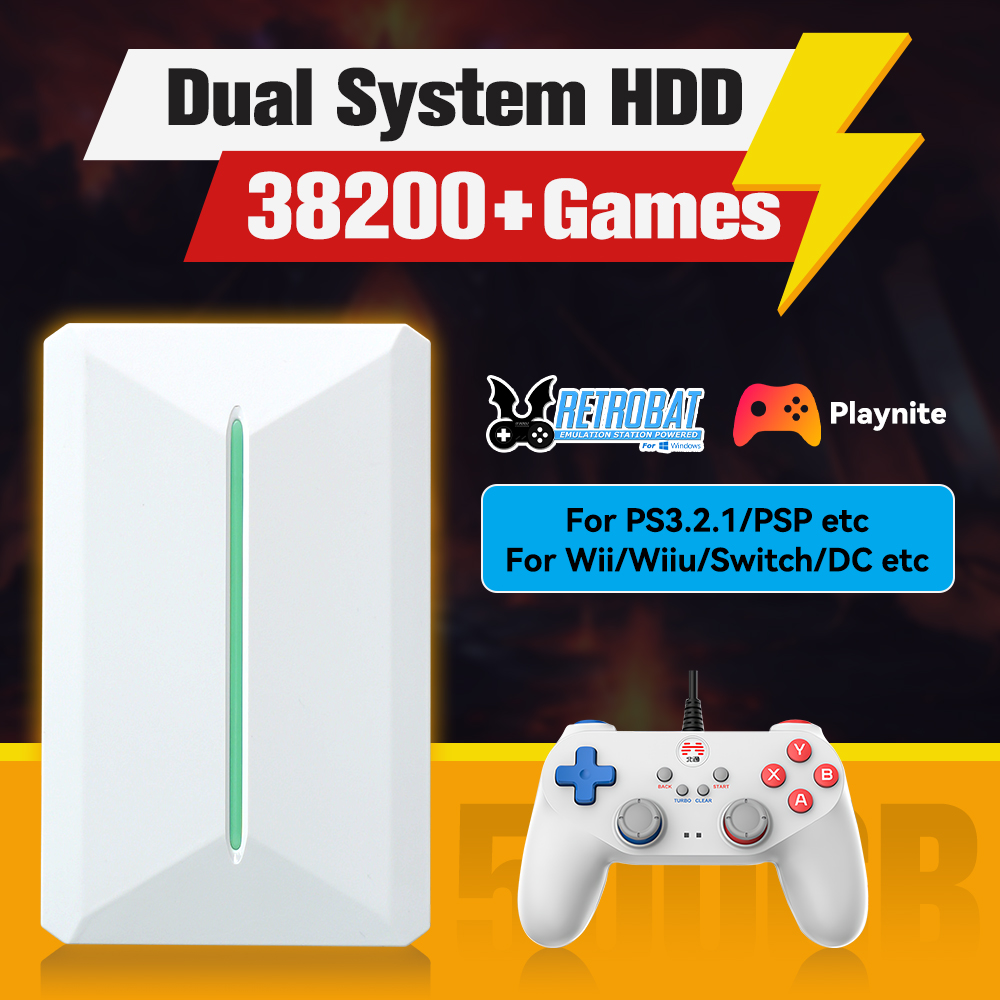 Retro Gaming Play Zone - Retrobat & Playnite System HDD Console