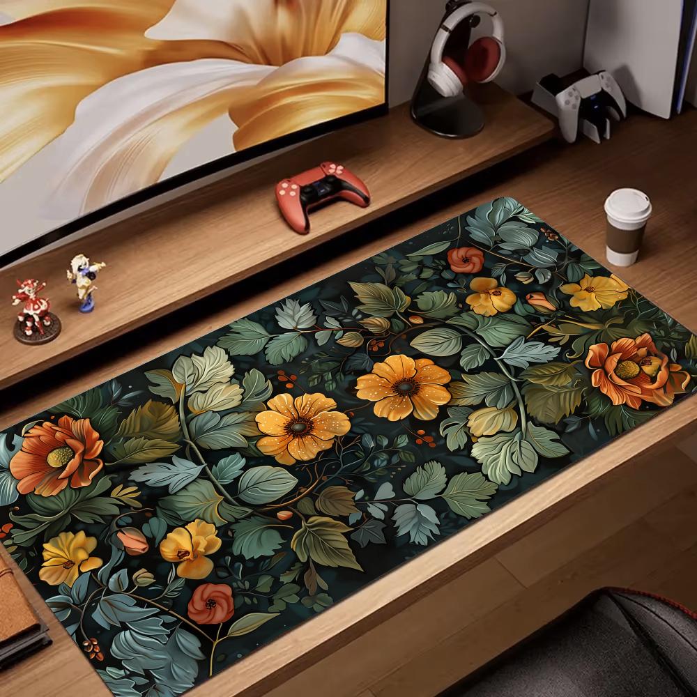 Retro Gaming Art - Tapis de souris rétro fleur art,