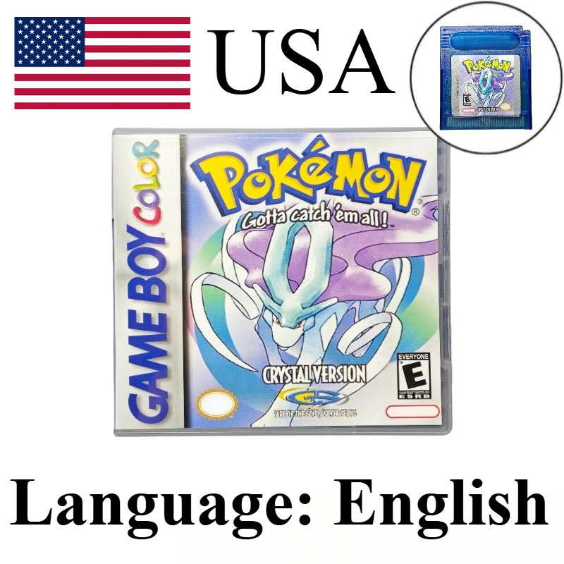 Retro Gaming Pokemon - Lot de 7 cartouches de jeu