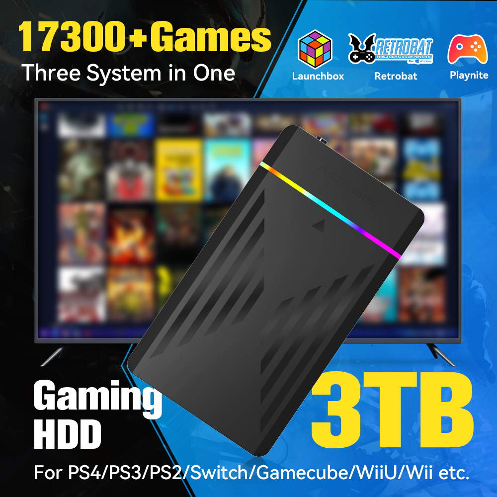 Retro Gaming Play Zone - Boîte de lancement de disque dur