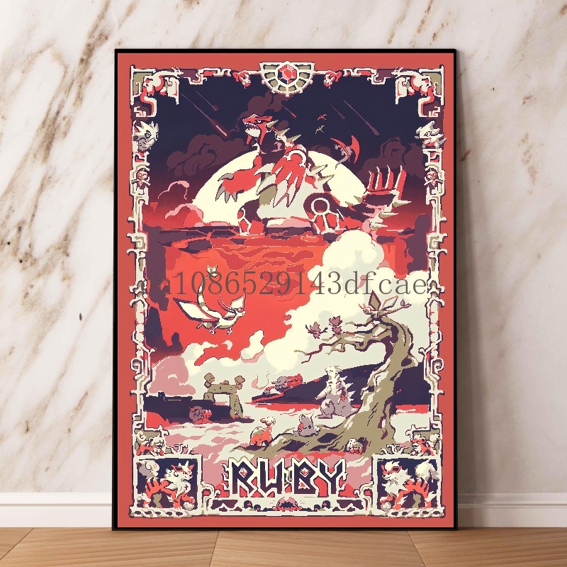 Affiche de dessin animé rétro  - Retro Gaming Pokemon avis et prix