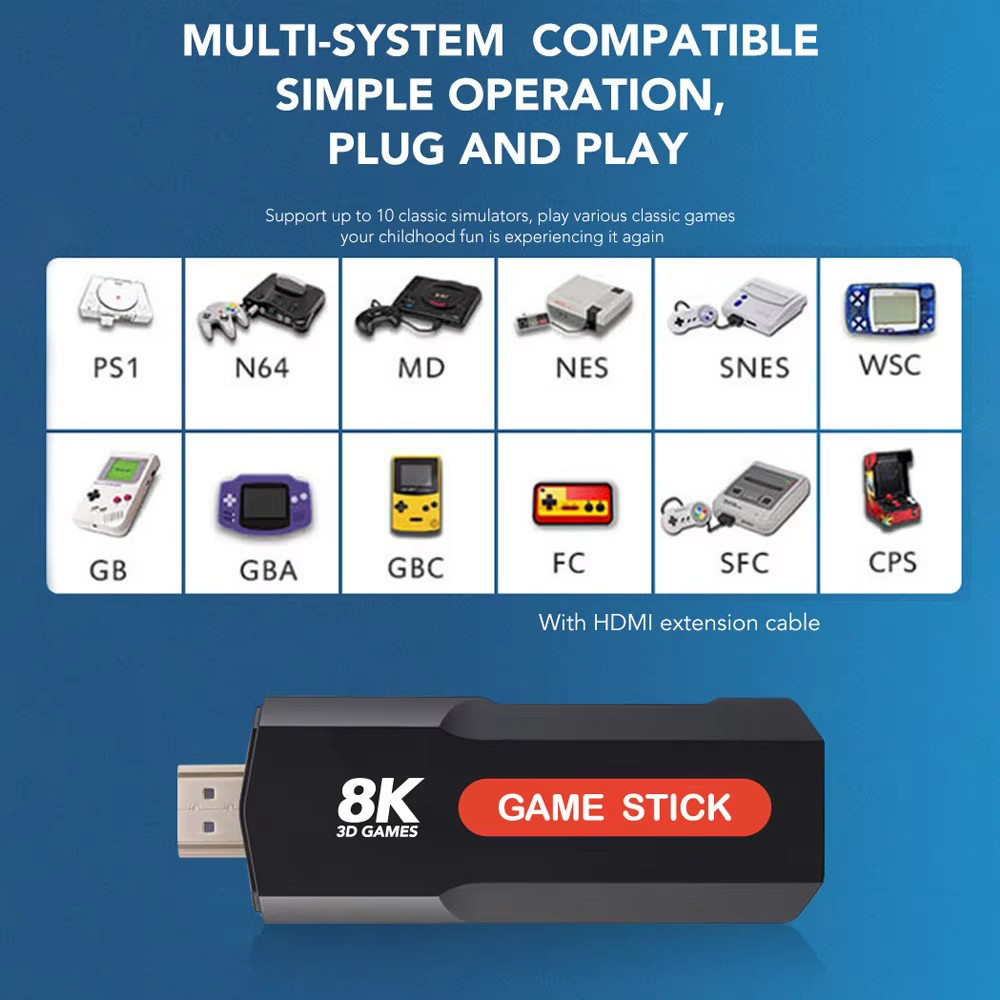 Console de jeu X2 Game Stick H - Retro Gaming Play Zone avis et prix
